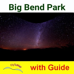 Big Bend National Park GPS outdoor map with guide