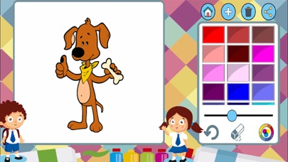 How to cancel & delete Dogs cats paint coloring book from iphone & ipad 2