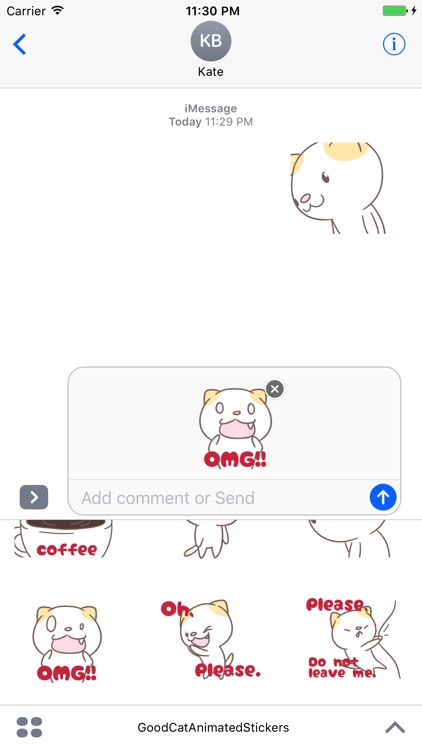 Good Cat Animated Stickers