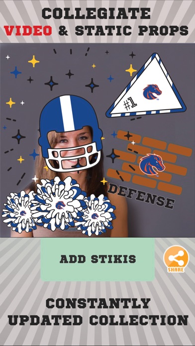 Boise State Broncos Animated Selfie Stickers screenshot 2