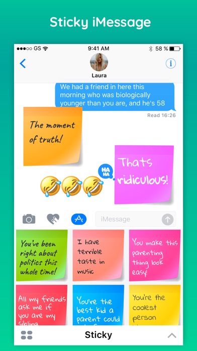 Sticky - Notes & Quotes Text Colorful Sticker Pack screenshot 2