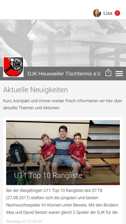 DJK Heusweiler Tischtennis