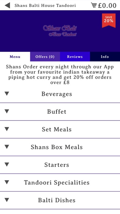 Shans Balti House Tandoori screenshot 2