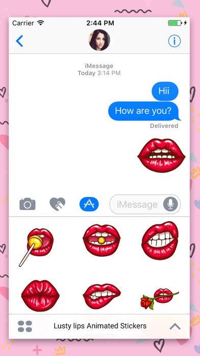 Lusty Lips : Stickers screenshot 2