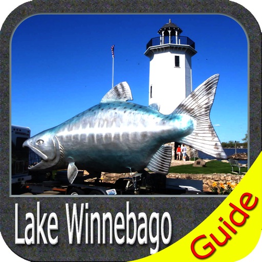Lake Winnebago Wisconsin GPS Fishing chart icon