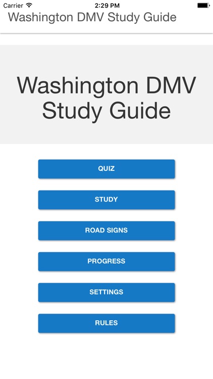 Washington DMV Study Guide