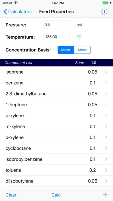 ChemE Calculator screenshot 2