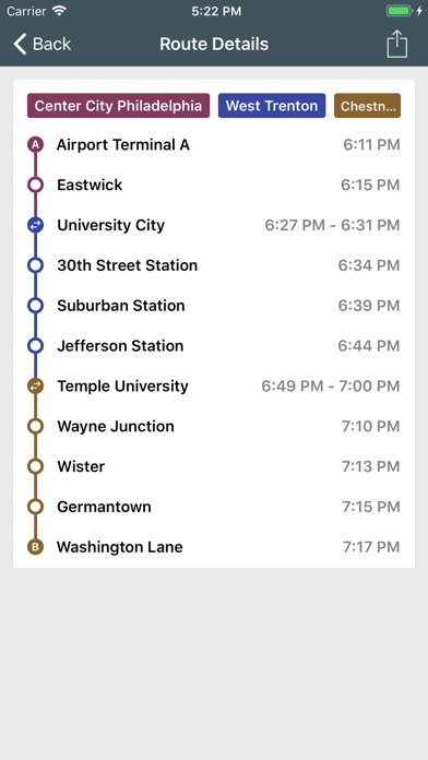 SEPTA Trip Planner screenshot 4