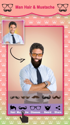 Men Hair Style Mustache Photo Editor(圖2)-速報App