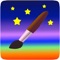 A multitouch painting app for kids with random brush sizes and colors