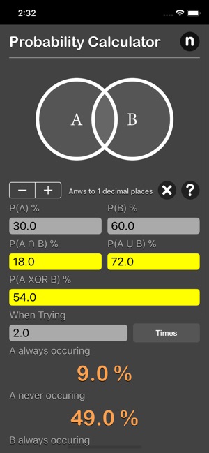 Probability Calculator Plus