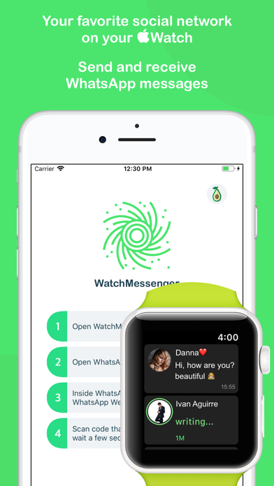 WatchMessenger for WhatsApp Screenshot 1