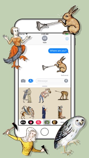 Medieval Rabbit Stickers(圖2)-速報App