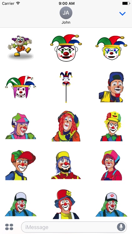 Clown Stickers - HAHAHA
