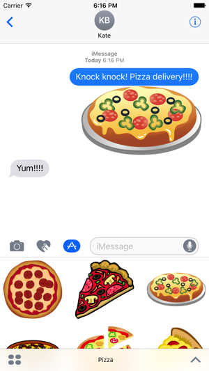 Pizza Party Stickers