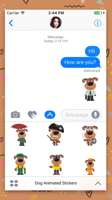Puppy Dog : Funny Stickers screenshot 2