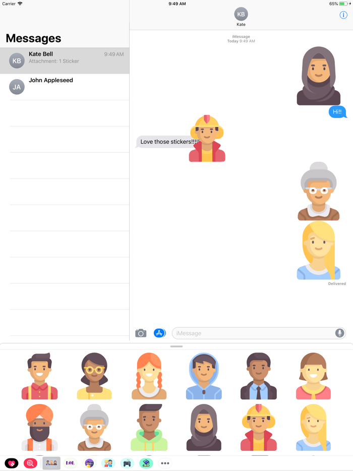 Humanity People Stickers