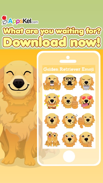 Golden Retriever Emoji Pro screenshot-3