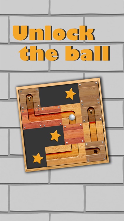 Ball rolls in labyrinth - Unblock & slide puzzle