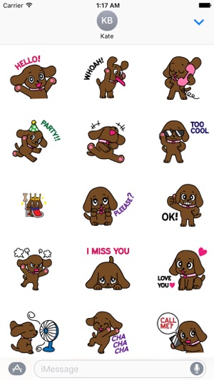 Animated Lovely Dog Sticker(圖1)-速報App