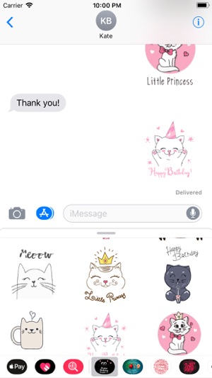 Cute Cat Birthday Stickers(圖2)-速報App