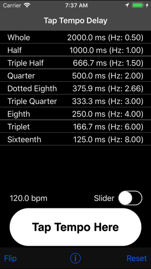 Tap Delay & Tempo Calculator(圖2)-速報App