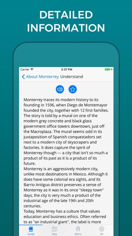 Monterrey Travel Guide with Offline Street Map screenshot-3