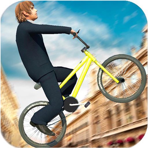 Rooftop Bicycle Stunts Mania icon