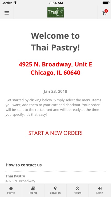 Thai Pastry Online Ordering