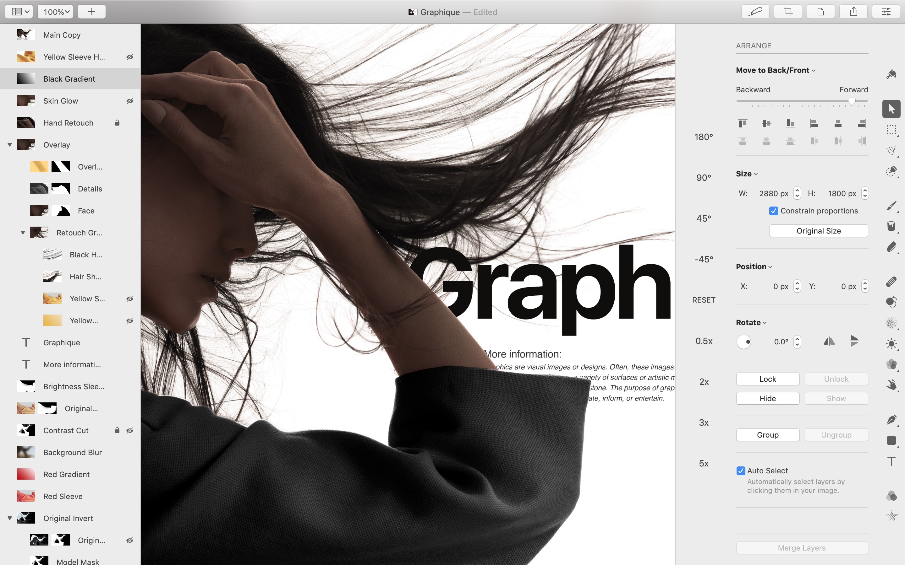 Screenshot do app Pixelmator Pro