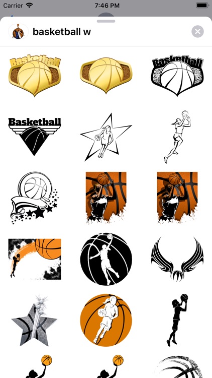 Women's Basketball Stickers