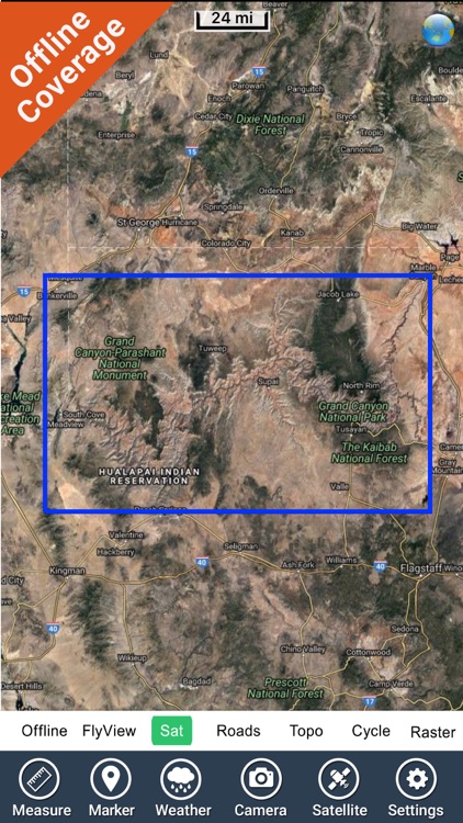 Grand Canyon National Park gps and outdoor map screenshot-4