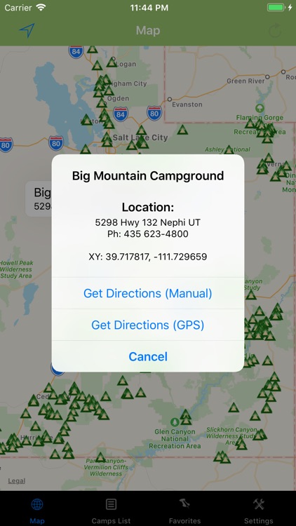 Utah – Camping & RV spots