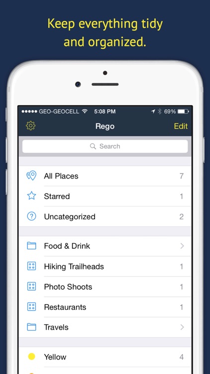 Rego: Bookmarks for places screenshot-4