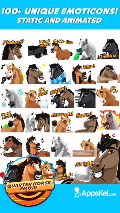 American Quarter-Horse Emoji screenshot 2