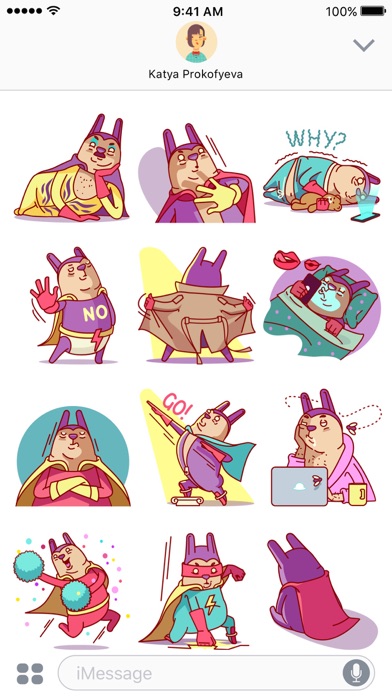 Robert the Rabbit – Stickers & Emoji screenshot 2