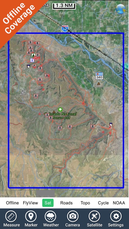 Colorado National Monument - GPS Map Navigator