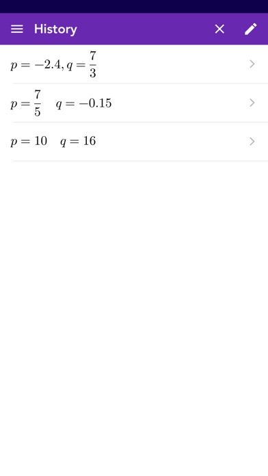 Quadratic Formula PQ screenshot 4