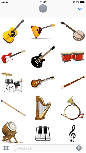 Musical Instruments Stickers