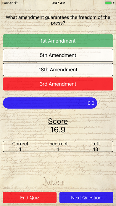 How to cancel & delete Constitution Quizzer from iphone & ipad 4