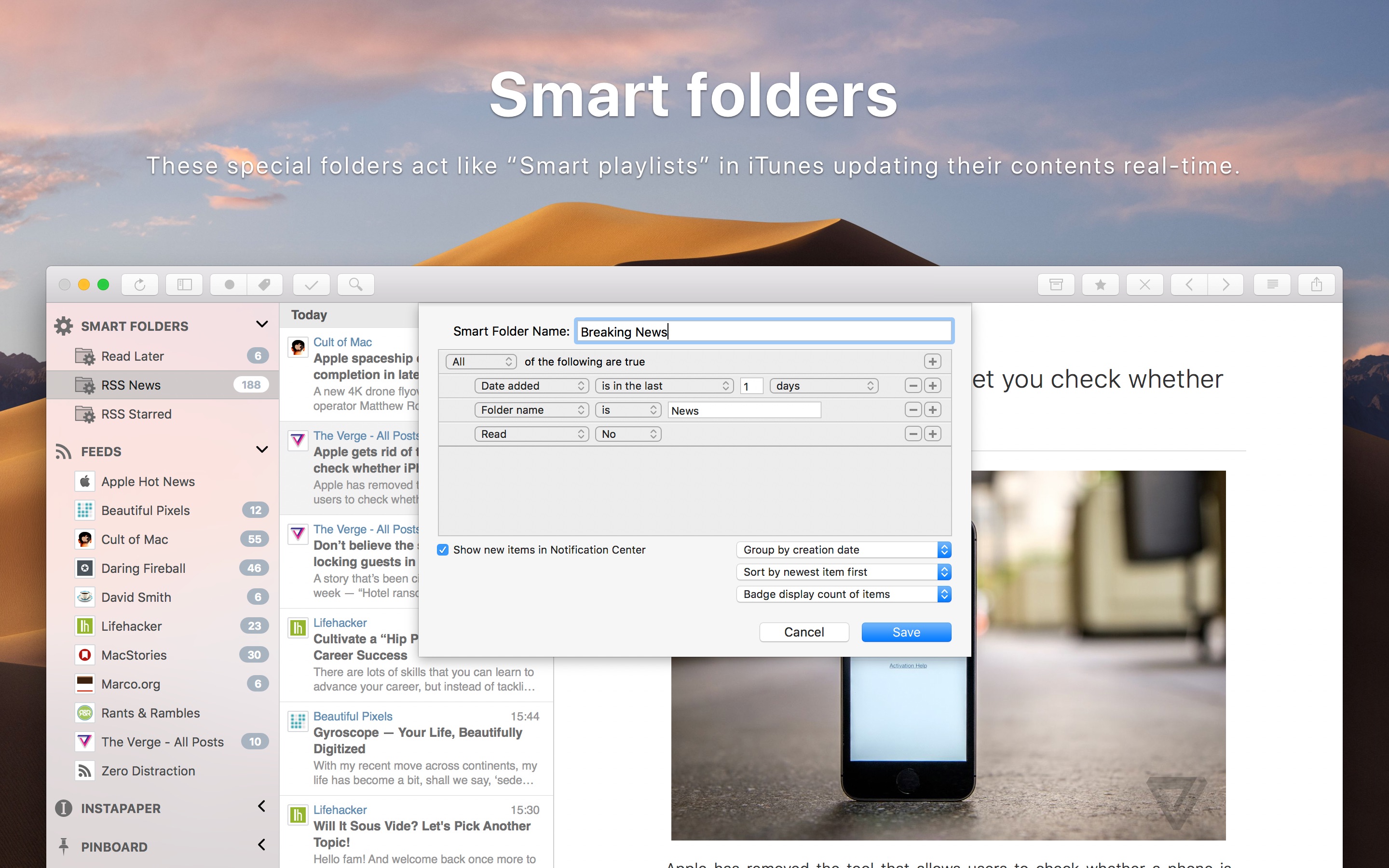 Screenshot do app ReadKit