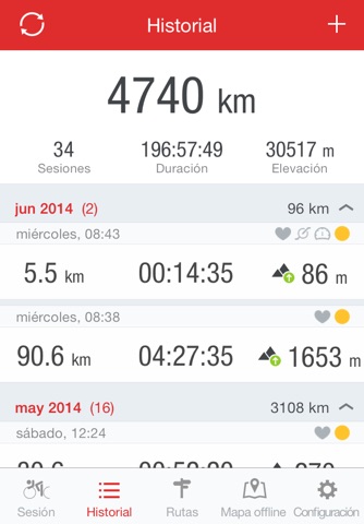 Runtastic Road Bike GPS screenshot 3