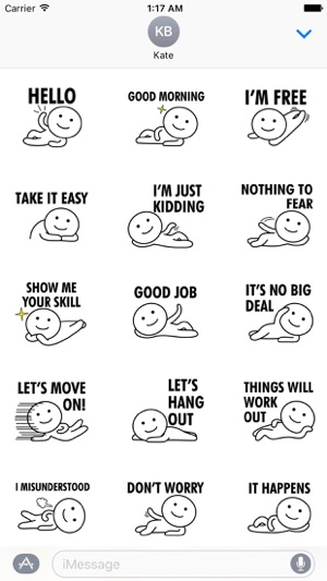 Man Lying Down English Sticker(圖1)-速報App