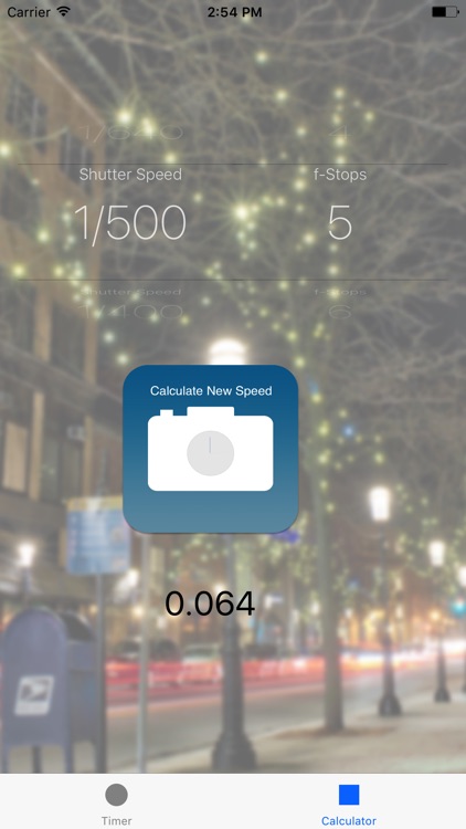 Shutter Timer & Shutter Speed Calculator