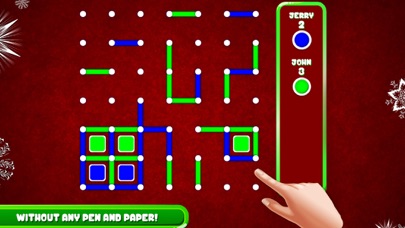 Dots & Boxes Christmas Game screenshot 2