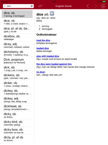 English Danish Dictionary - Large screenshot 3