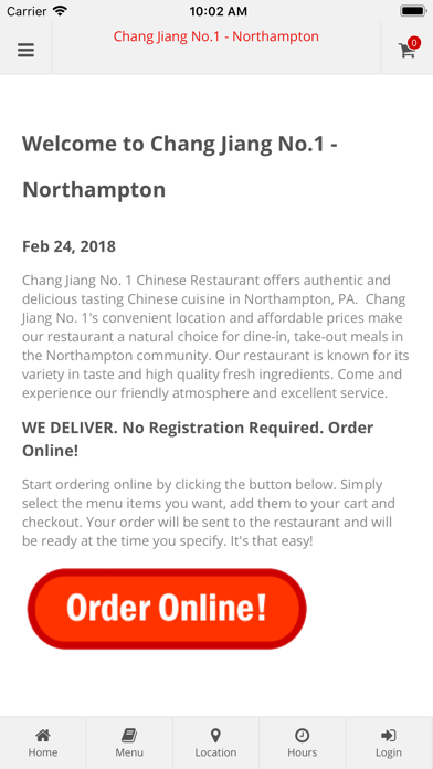 How to cancel & delete Chang Jiang No.1 Northampton from iphone & ipad 1