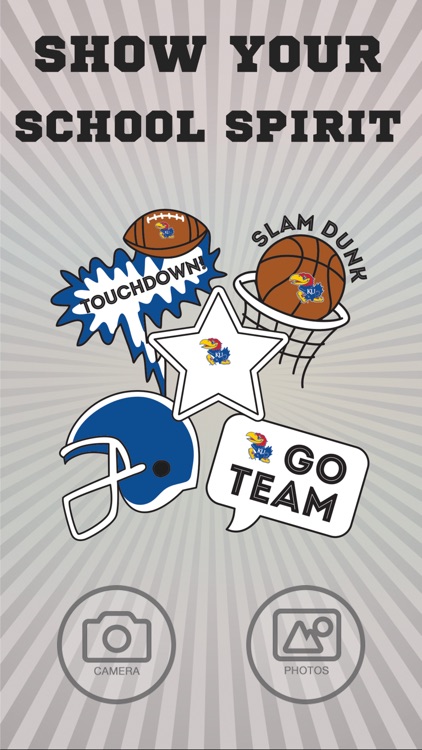 Kansas JayHawks Selfie Stickers