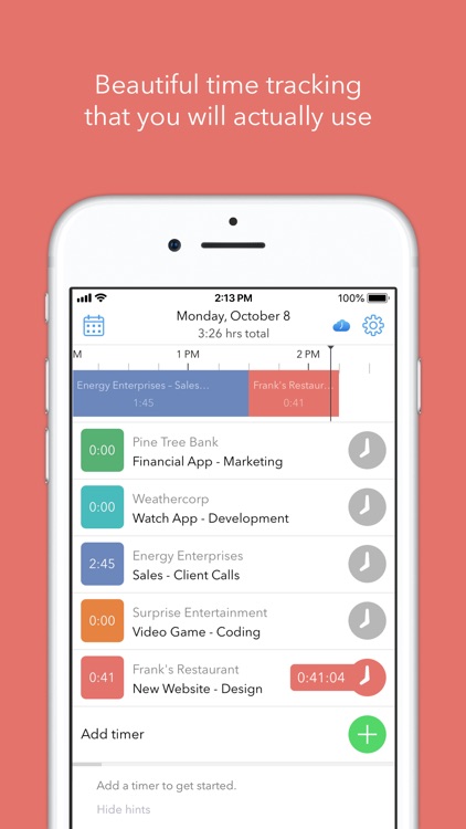 Hours Time Tracking