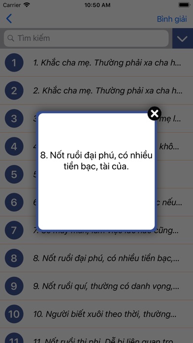 Xem Bói Nốt Ruồi PRO screenshot 3